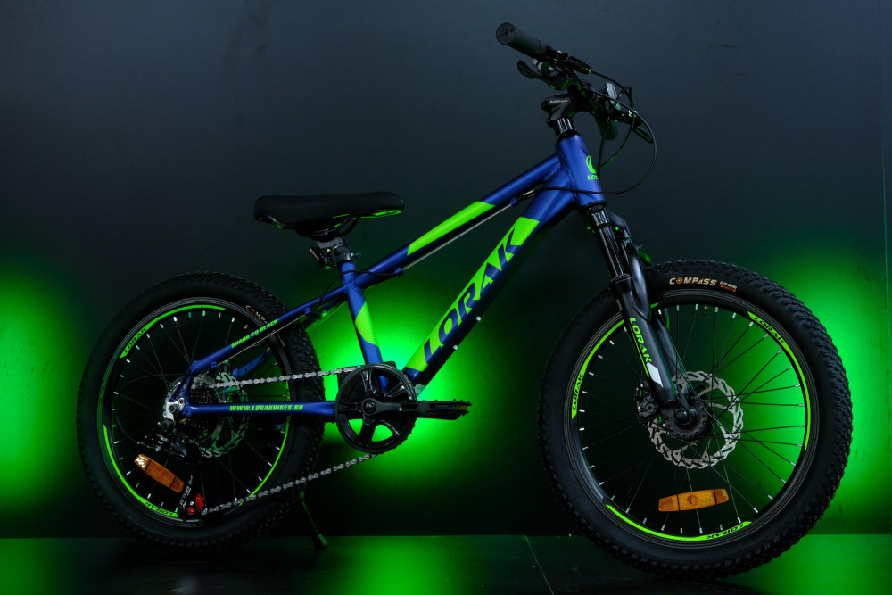 LORAK SHARK 20 BLACK Матовый Синий/Зелёный